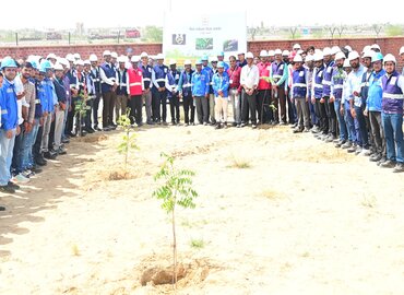 HRRL Leads Massive Tree Plantation Drive
(17,000 Trees Planted on World Environment Day Spread over 5000 Acres)