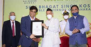 Honorable Governor of Maharashtra felicitated HPCL for humanitarian services rendered during COVID-19 pandemic